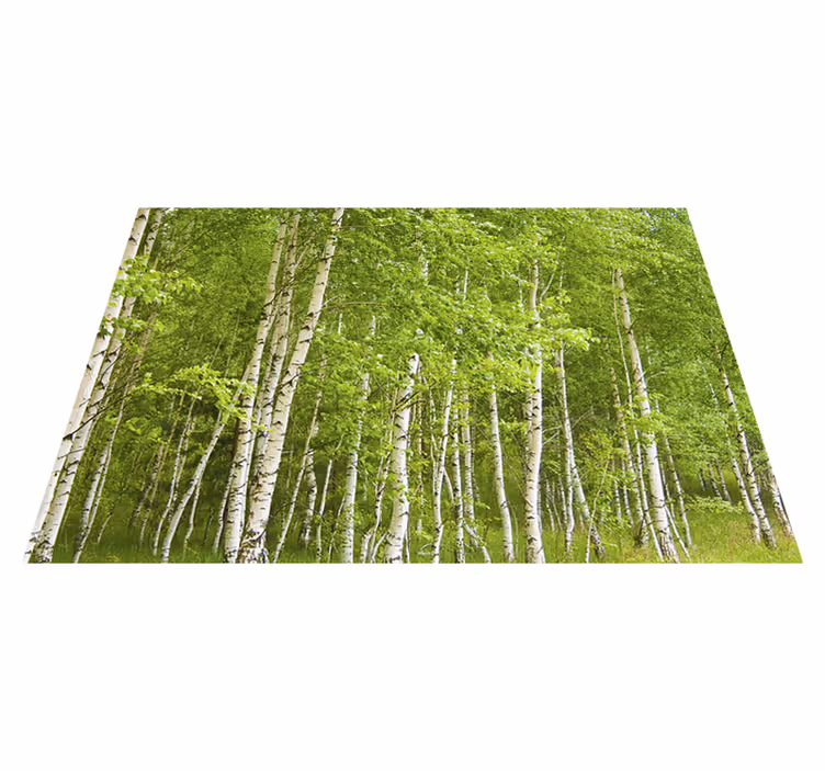 Alfombra vinílica verde Árbol de abeto - TenVinilo