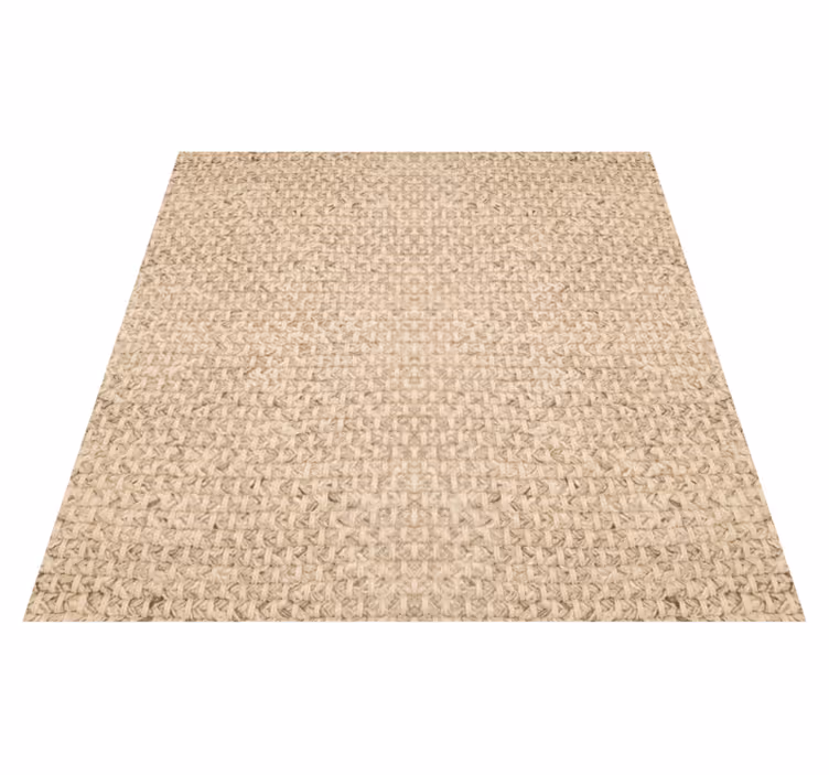 Alfombra vinílica exterior tejido beige - TenVinilo