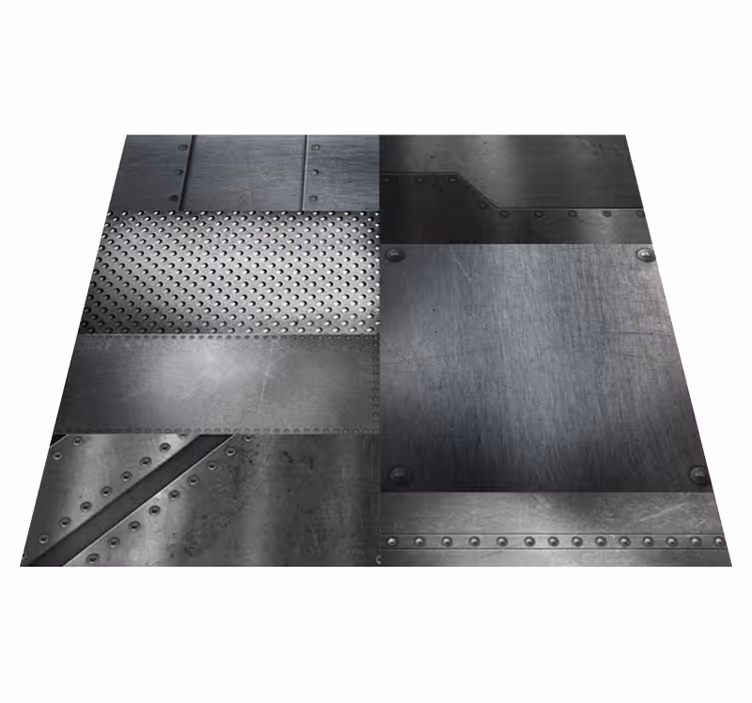 Alfombra vinílica exterior pared de latón - TenVinilo
