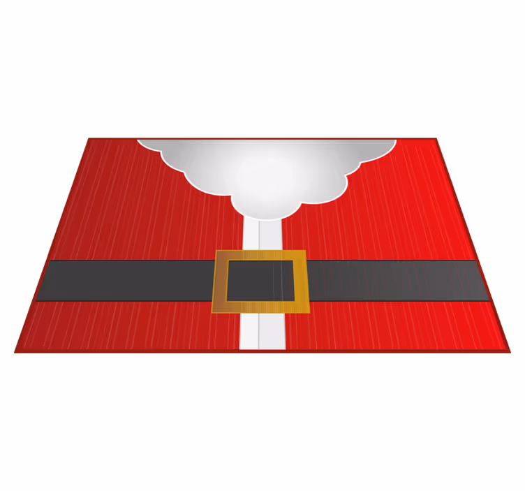 Alfombra vinílica roja para ropa de santa claus - TenVinilo
