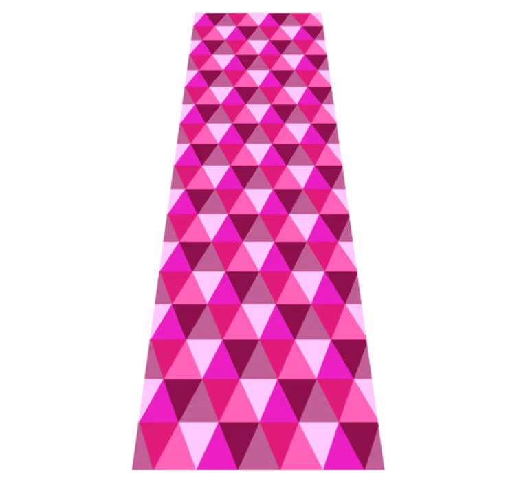 Alfombra vinilo rosa geométrica fucsia - TenVinilo