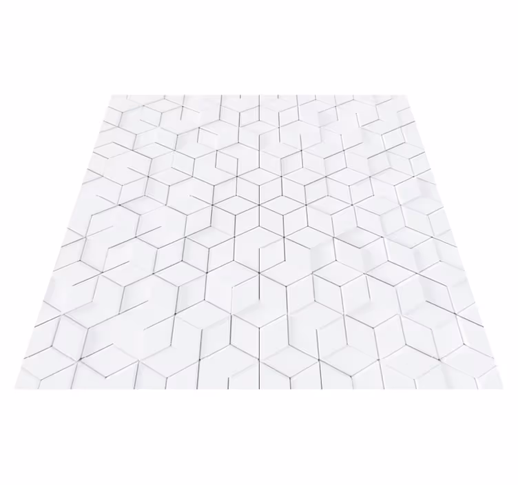 Alfombra vinílica blanca minimalista - TenVinilo