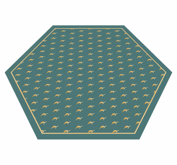 Aflombra vinílica animales geométrica tortugas - TenVinilo