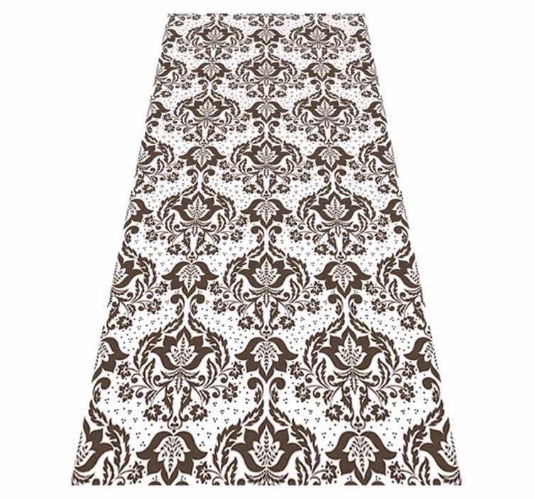 Alfombra vinílica vintage flores ornamentales - TenVinilo