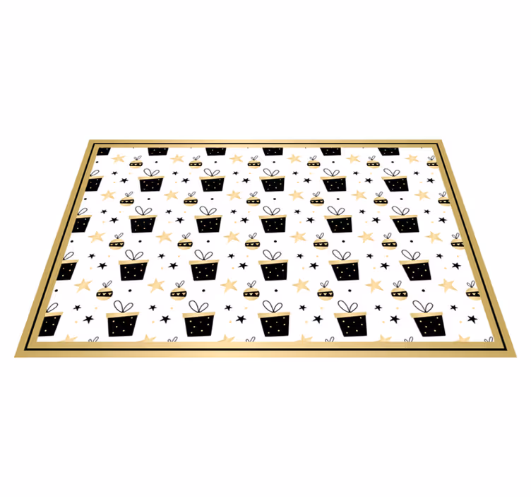 Alfombra vinílica infantil diseño caja regalo - TenVinilo