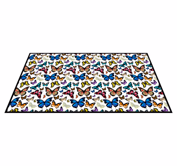 Aflombra vinílica animales colección de mariposas - TenVinilo