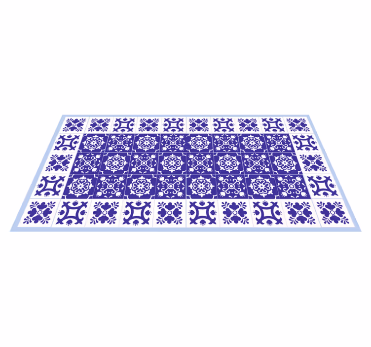 Alfombras vinílica hidráulica azulejos morados - TenVinilo