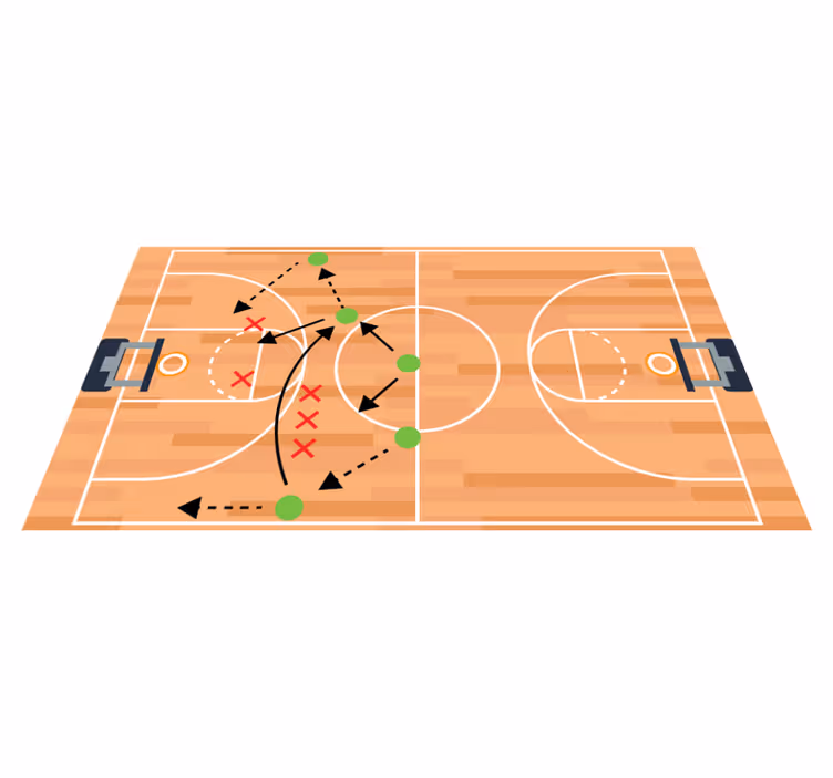 Alfombras vinílicas juego de baloncesto - TenVinilo