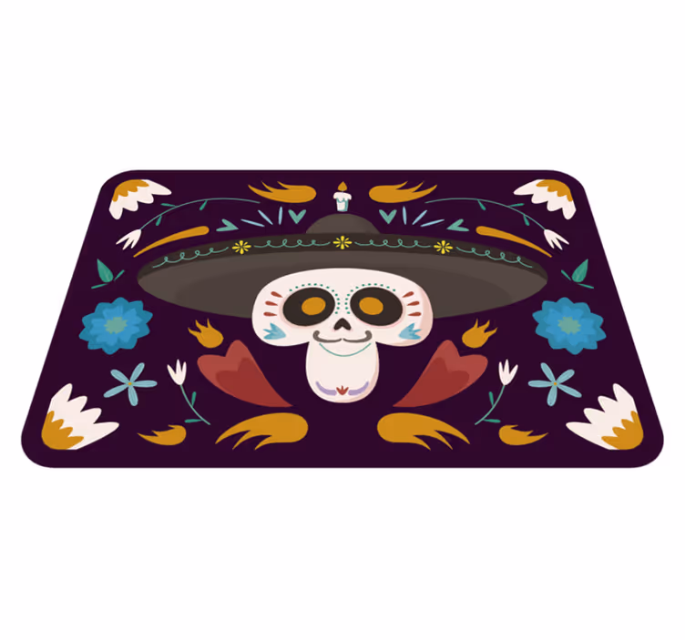 Alfombras de halloween estilo mexicano - TenVinilo