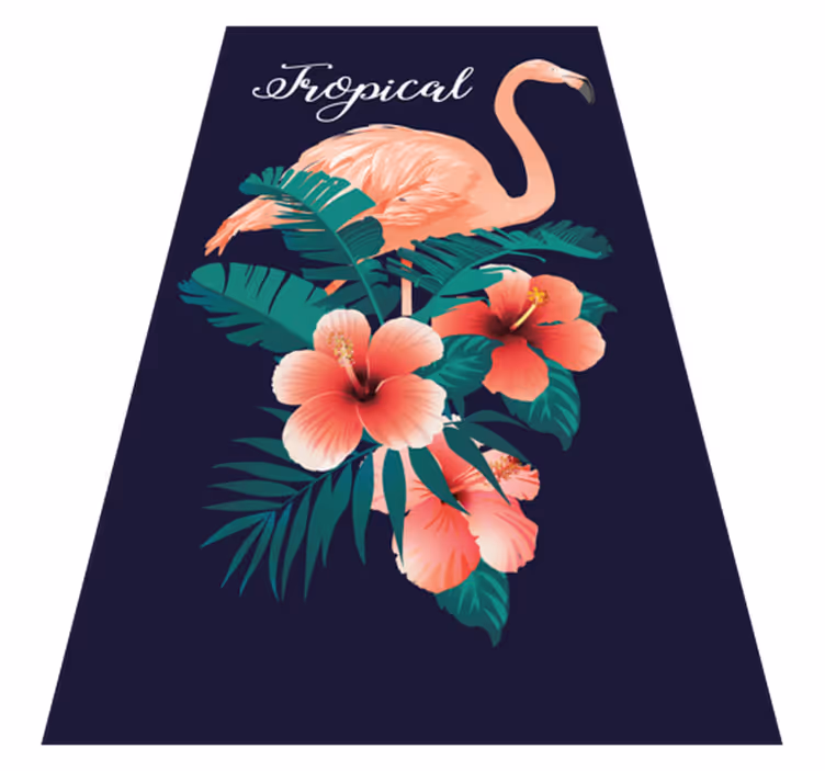 Aflombra vinílica animales flamenco tropical - TenVinilo