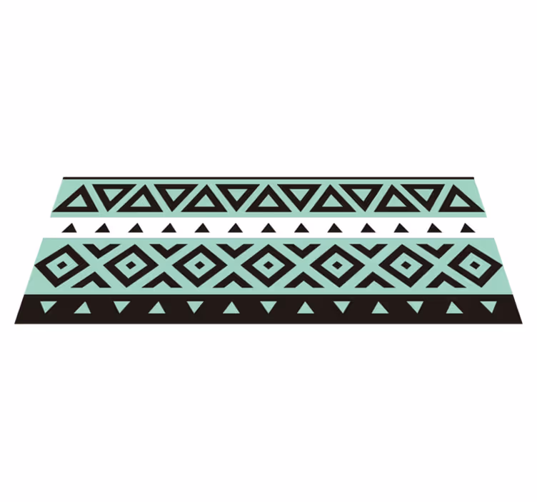 Alfombra vinílica juegos camino de juego geométrico - TenVinilo