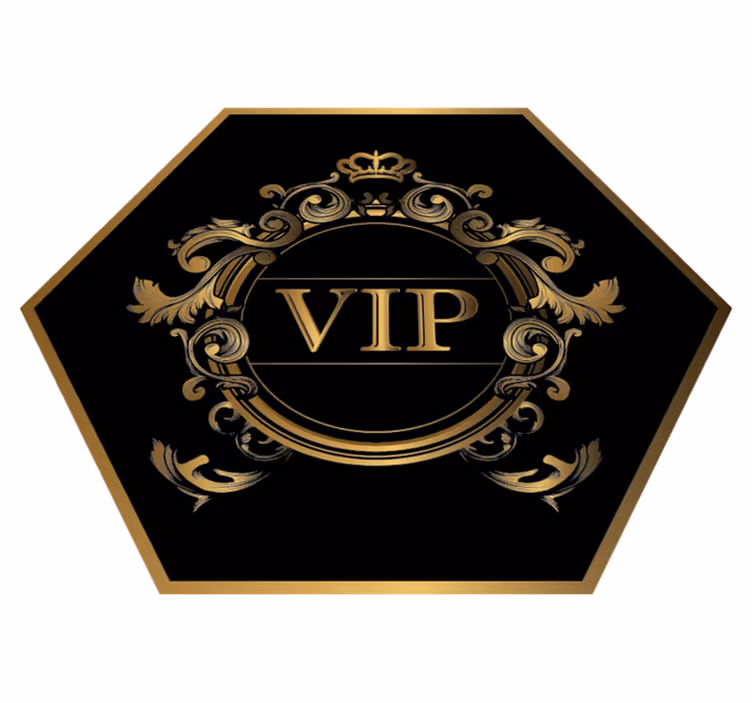Alfombra vinílica minimalista elegante diseño vip - TenVinilo