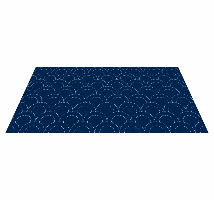 Alfombra vinílica geométrica olas profundas - TenVinilo