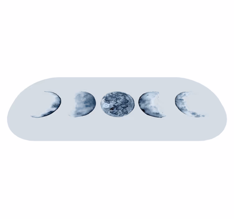 Alfombra vinílica dormitorio Fases de la luna - TenVinilo