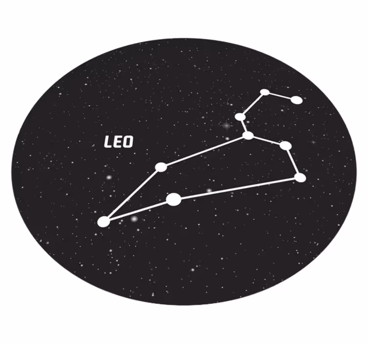 Alfombras vinílicas modernas Signo del zodiaco leo - TenVinilo