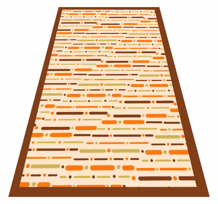 Alfombra vinílica rayas decoración con dibujos lineales - TenVinilo