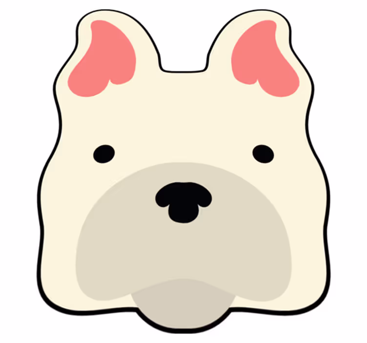 Aflombra vinílica animales linda decoración canina - TenVinilo