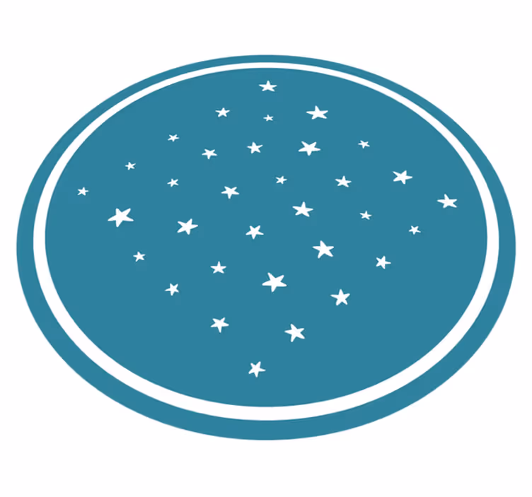 Alfombra vinílica de estrellas motivo estelar - TenVinilo