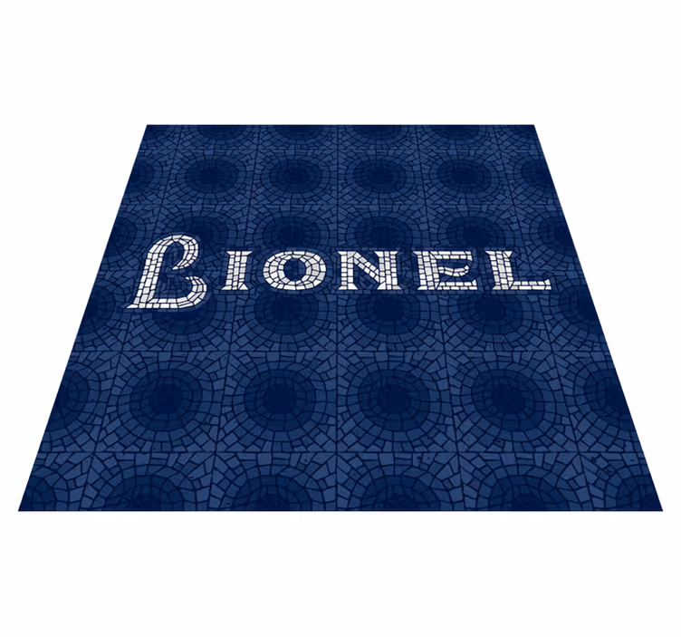 Alfombra vinílica personalizable geotextura personalizada - TenVinilo
