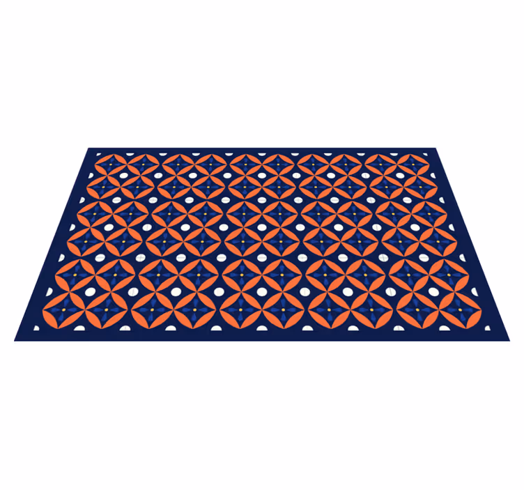 Alfombra vinílica geométrica diseño geométrico - TenVinilo