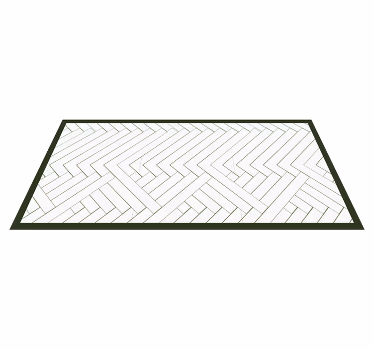 Alfombra vinílica cocina corredor de cocina chevron - TenVinilo