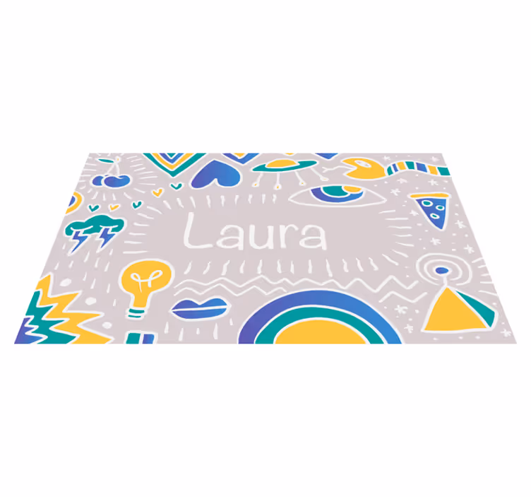 Alfombra vinílica personalizable tapete lúdico personalizado - TenVinilo