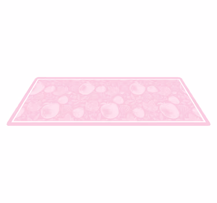 Alfombra vinílica moderna trazos pincel rosa - TenVinilo