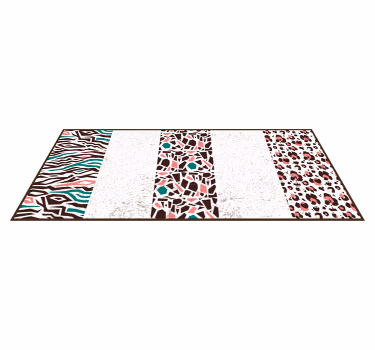 Alfombra vinílica animal print con estampados - TenVinilo