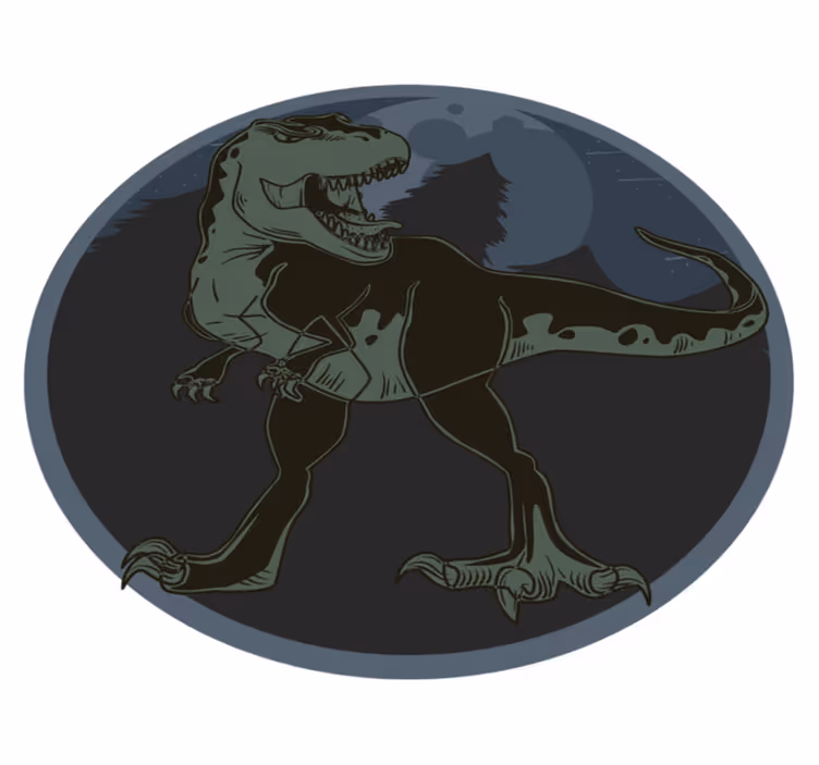 Aflombra vinílica animales ilustración de dinosaurio - TenVinilo