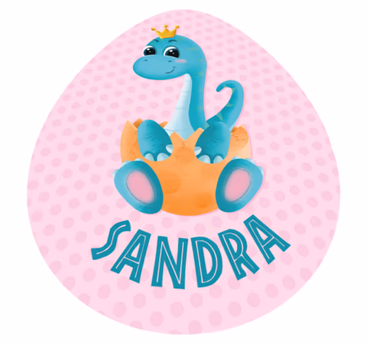 Alfombra vinílica personalizable gráfico de dinosaurio - TenVinilo