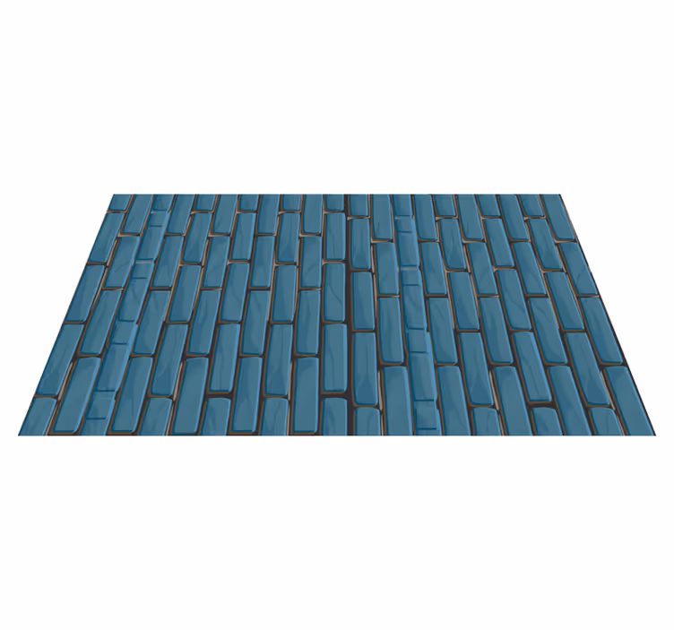 Alfombra vinílica hidráulica modelado de ladrillo - TenVinilo
