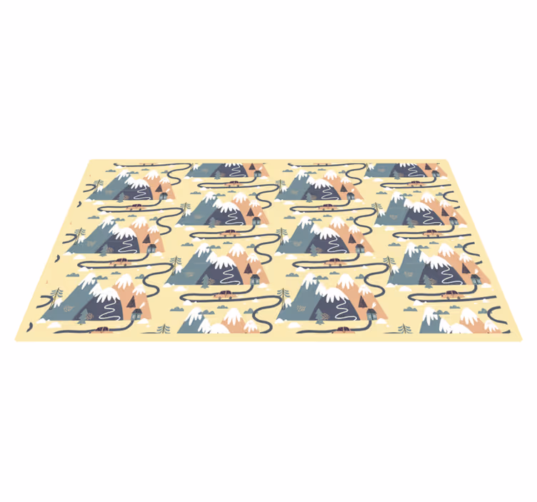 Alfombra vinílica infantil vida silvestre de montaña - TenVinilo