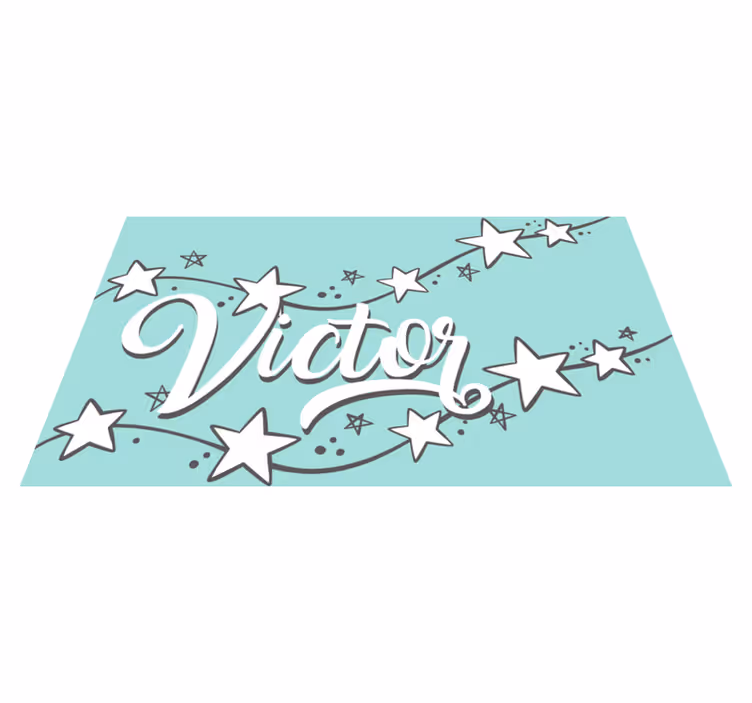 Alfombra vinílica personalizable estrella personalizable - TenVinilo