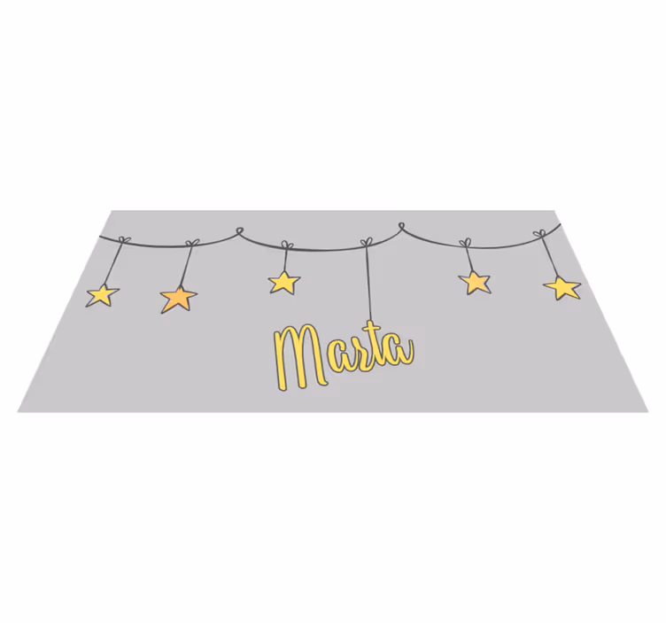 Alfombra vinílica personalizable estrellado personalizado - TenVinilo