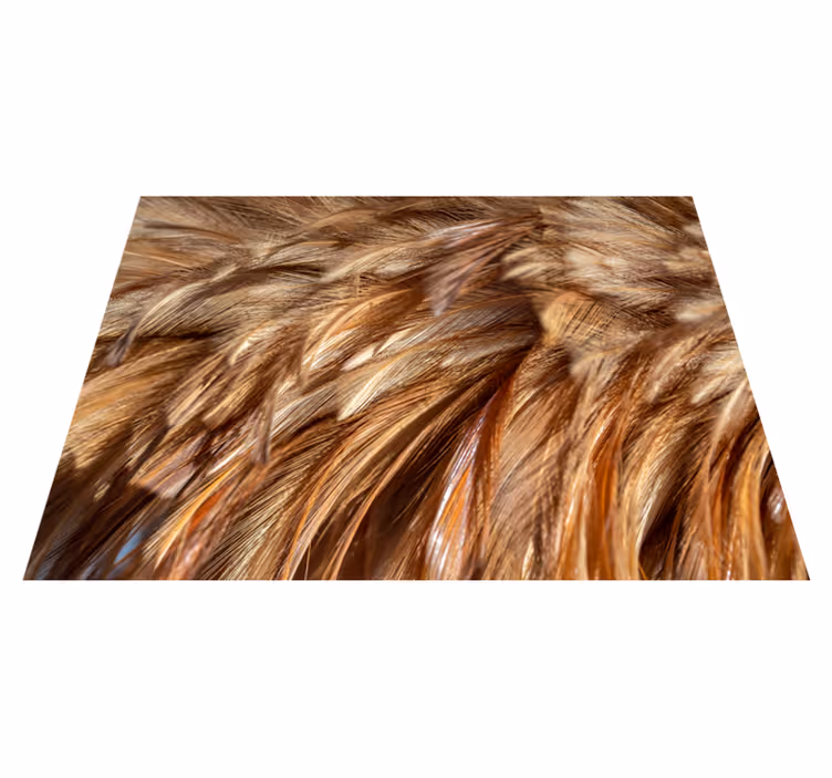 Alfombra vinílica animal print pelo arremolinado - TenVinilo