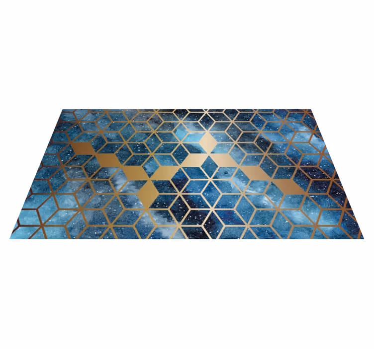 Alfombra vinílica hidráulica brillo mosaico - TenVinilo