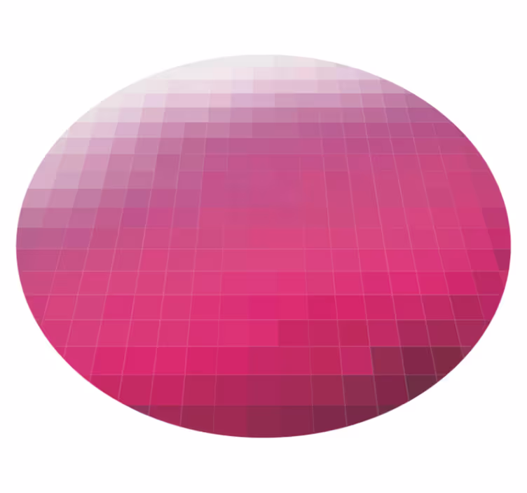 Alfombra de vinilo geométrica Azulejo moderno degradado rosa - TenVinilo