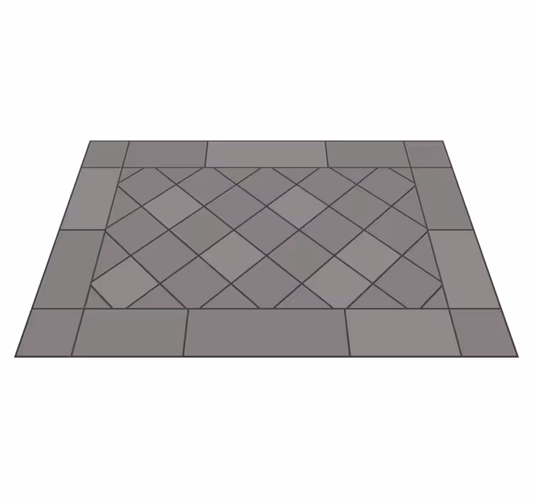 Alfombra de vinilo geométrica Diamantes grises - TenVinilo
