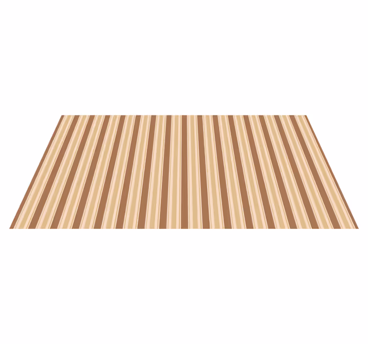 Alfombra vinílica rayas Código de barras beige - TenVinilo