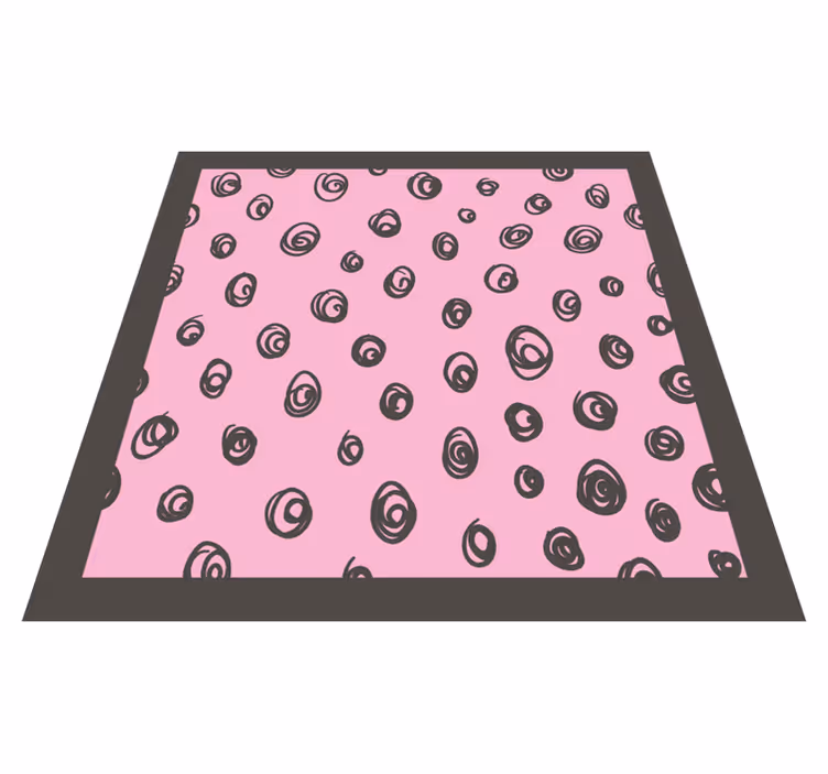 Alfombra vinílica dormitorio con diseño espiral - TenVinilo