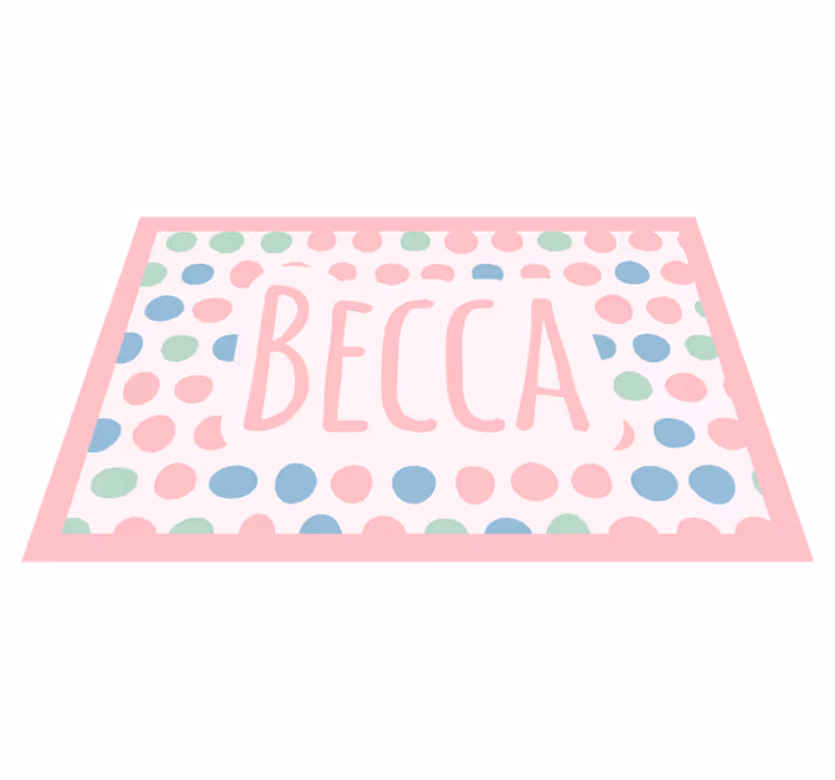 Alfombra vinílica personalizable lunares personalizados - TenVinilo