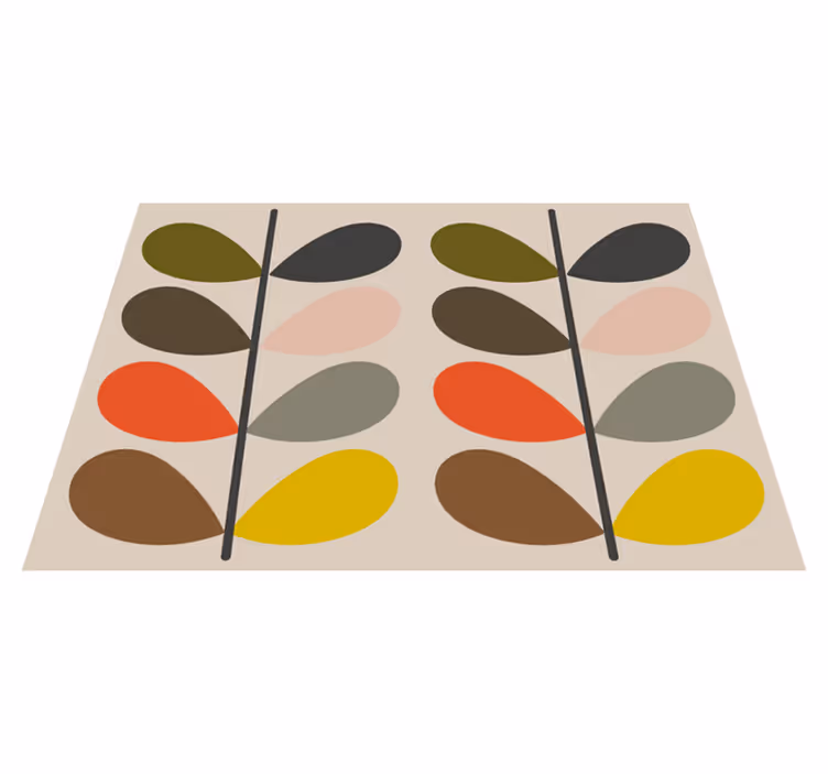 Alfombras vinílicas modernas Orla kiely - TenVinilo