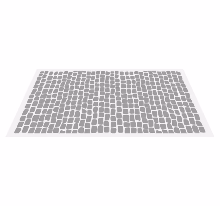 Alfombra vinílica hidráulica celosía monocromática - TenVinilo