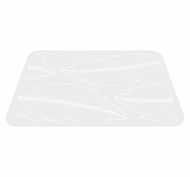 Alfombras vinílicas modernas Hoja gris y blanca - TenVinilo