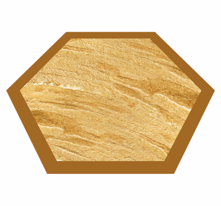 Alfombra vinílica imitación madera textura hexagonal - TenVinilo