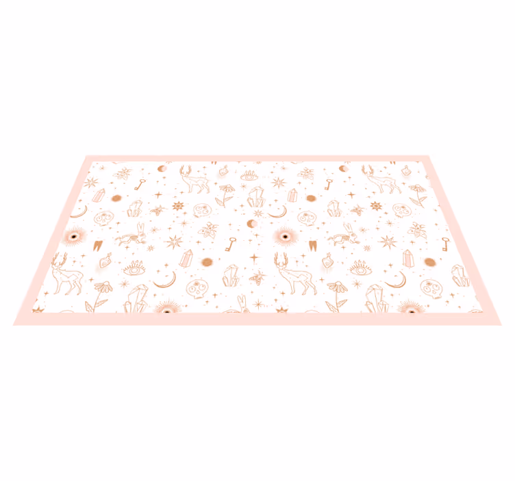 Alfombra vinílica bebé diseño minimalista celestial - TenVinilo