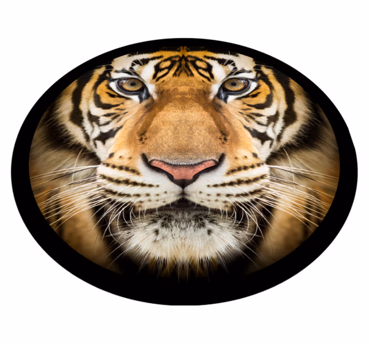 Aflombra vinílica animales primer plano de un tigre - TenVinilo