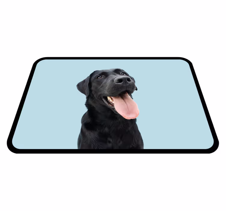 Aflombra vinílica animales perro labrador negro - TenVinilo