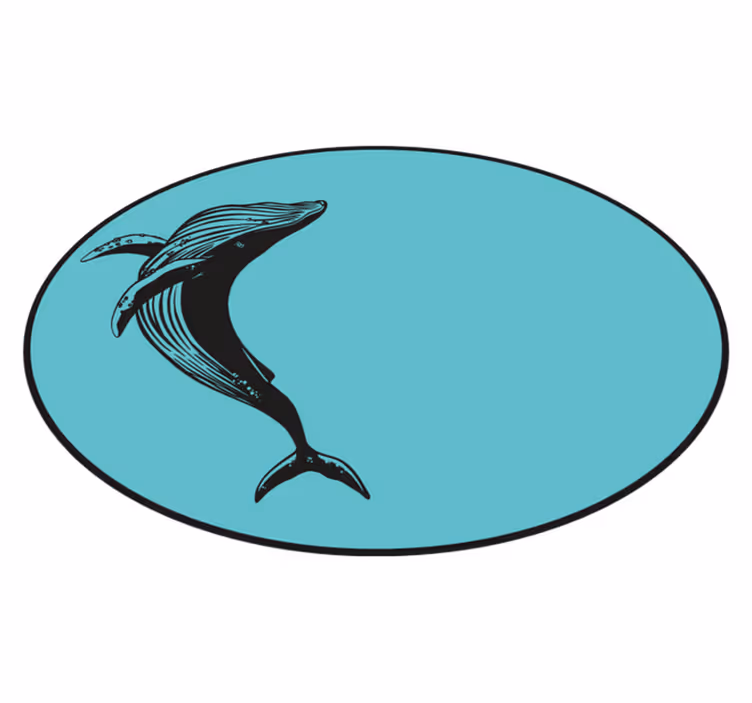 Aflombra vinílica animales majestuoso motivo de ballena - TenVinilo
