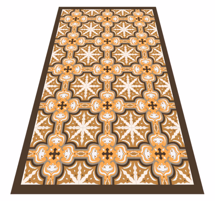 Alfombras de vinilo de azulejos Beija naranja - TenVinilo